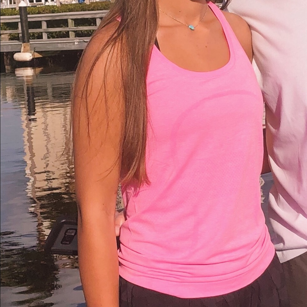 Hot pink Lululemon tank top size 6